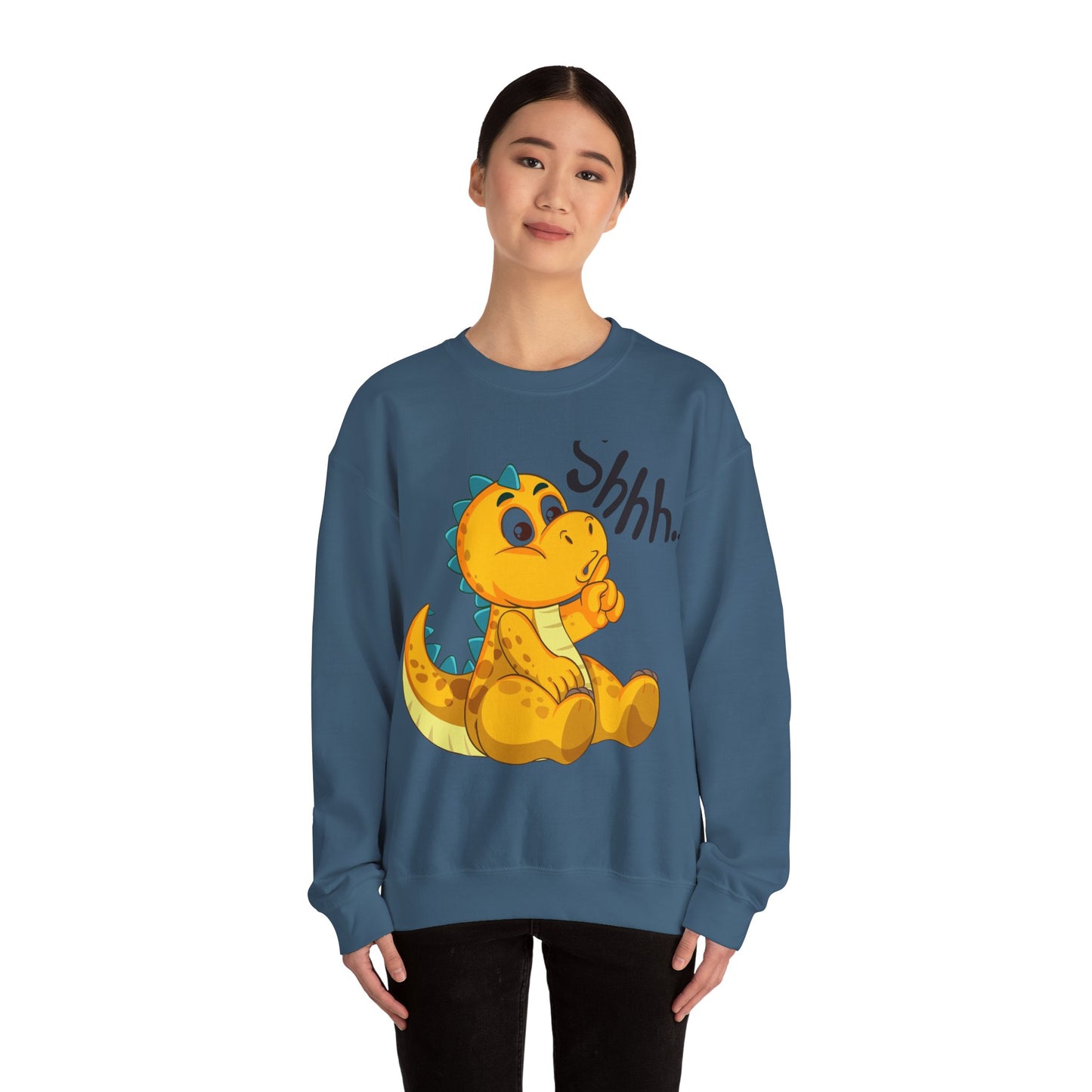 Adorable cartoon Dinosaur Crewneck Sweatshirt
