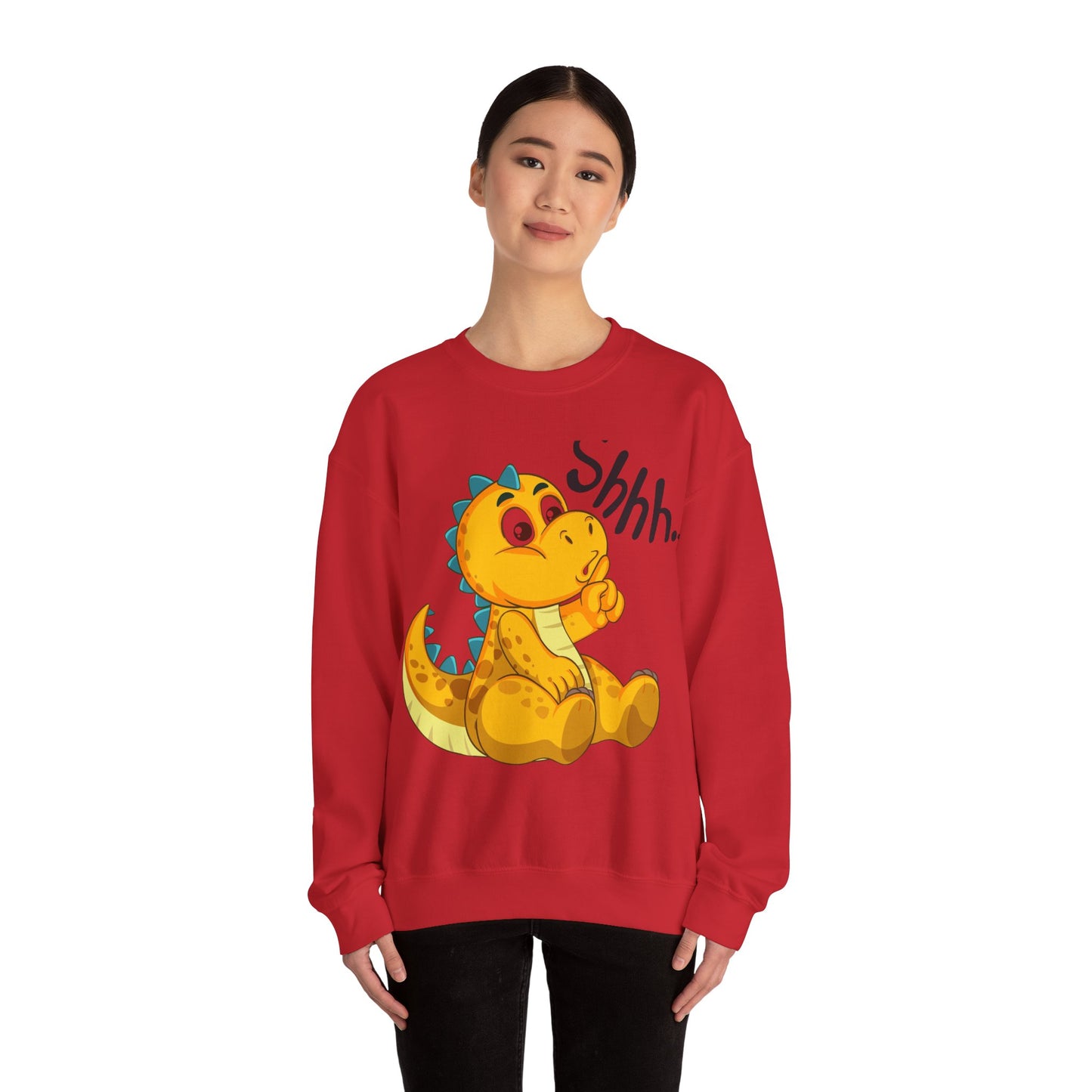 Adorable cartoon Dinosaur Crewneck Sweatshirt