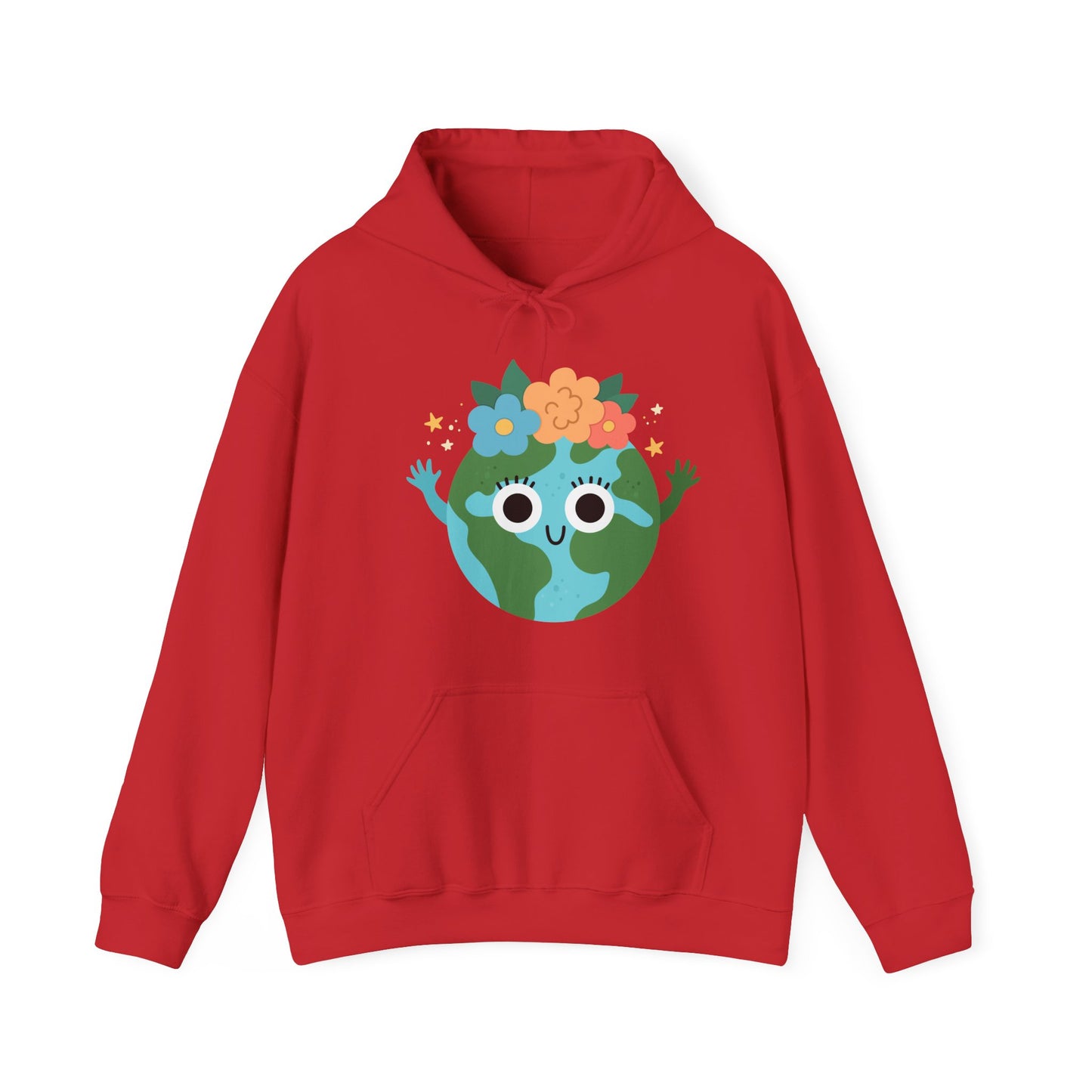 Cute Earth Cartoon Hoodie