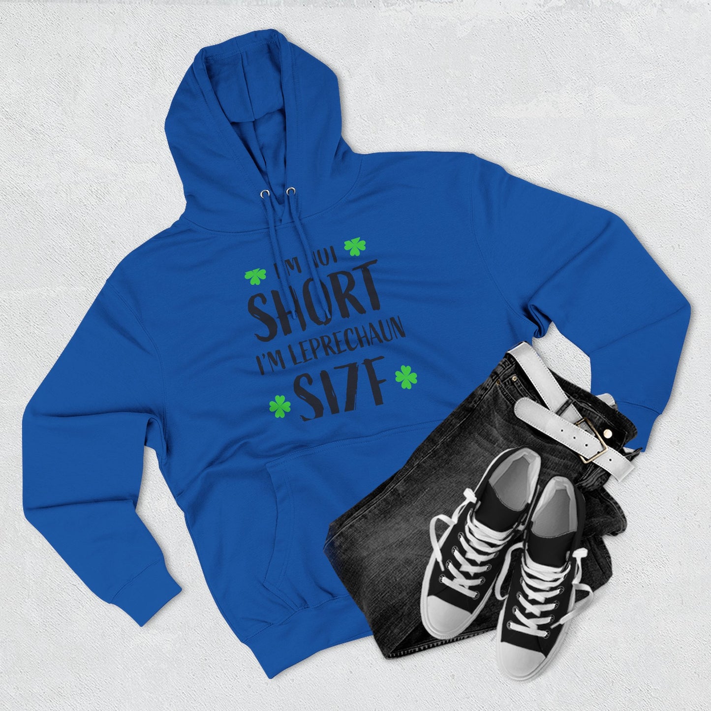 Funny St. Patrick's Day Hoodie, Leprechaun Size