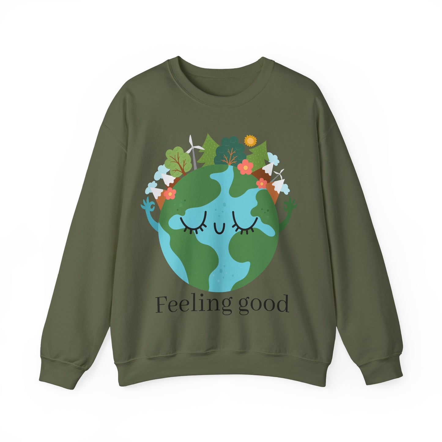 Eco-Friendly Cartoon Crewneck Sweatshirt