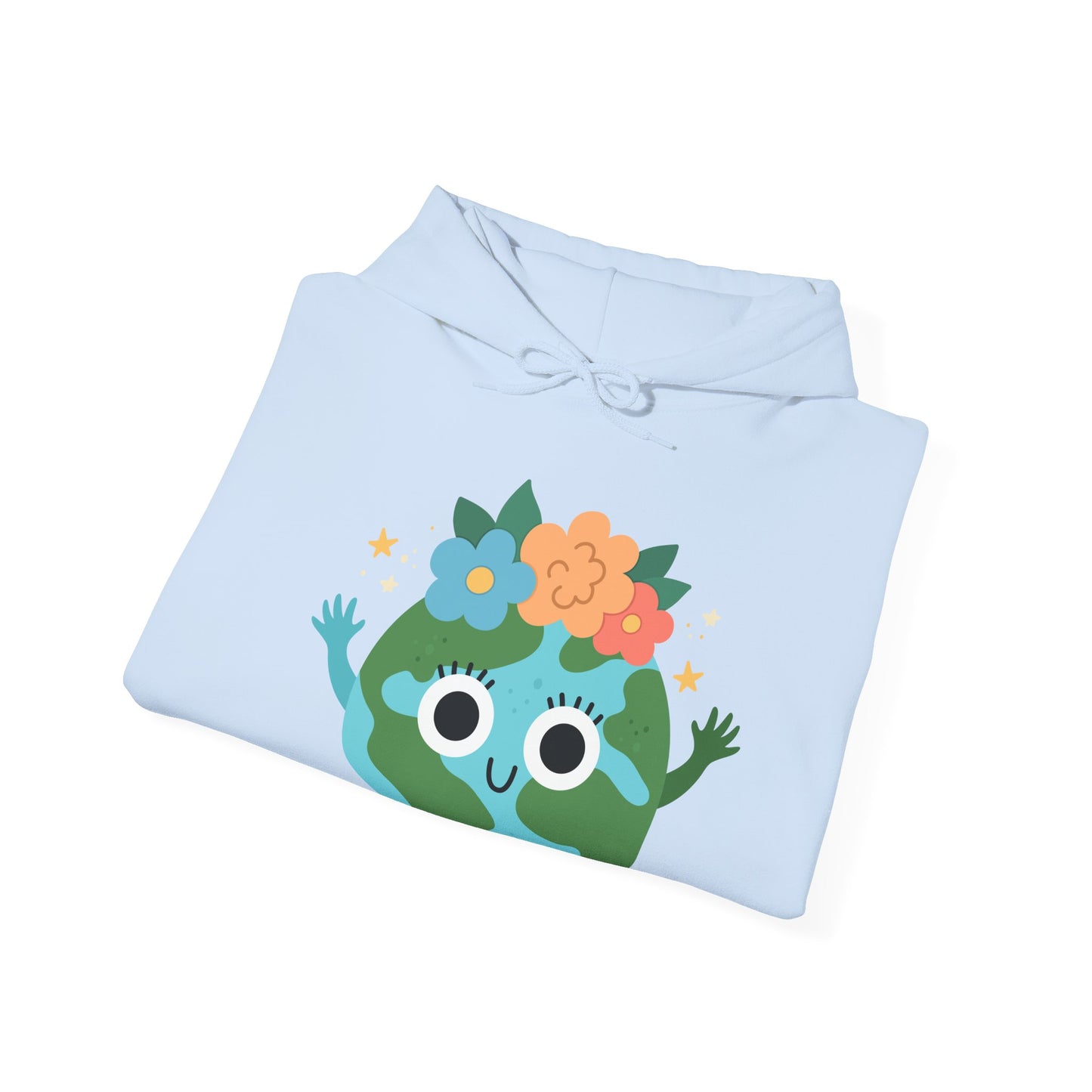 Cute Earth Cartoon Hoodie