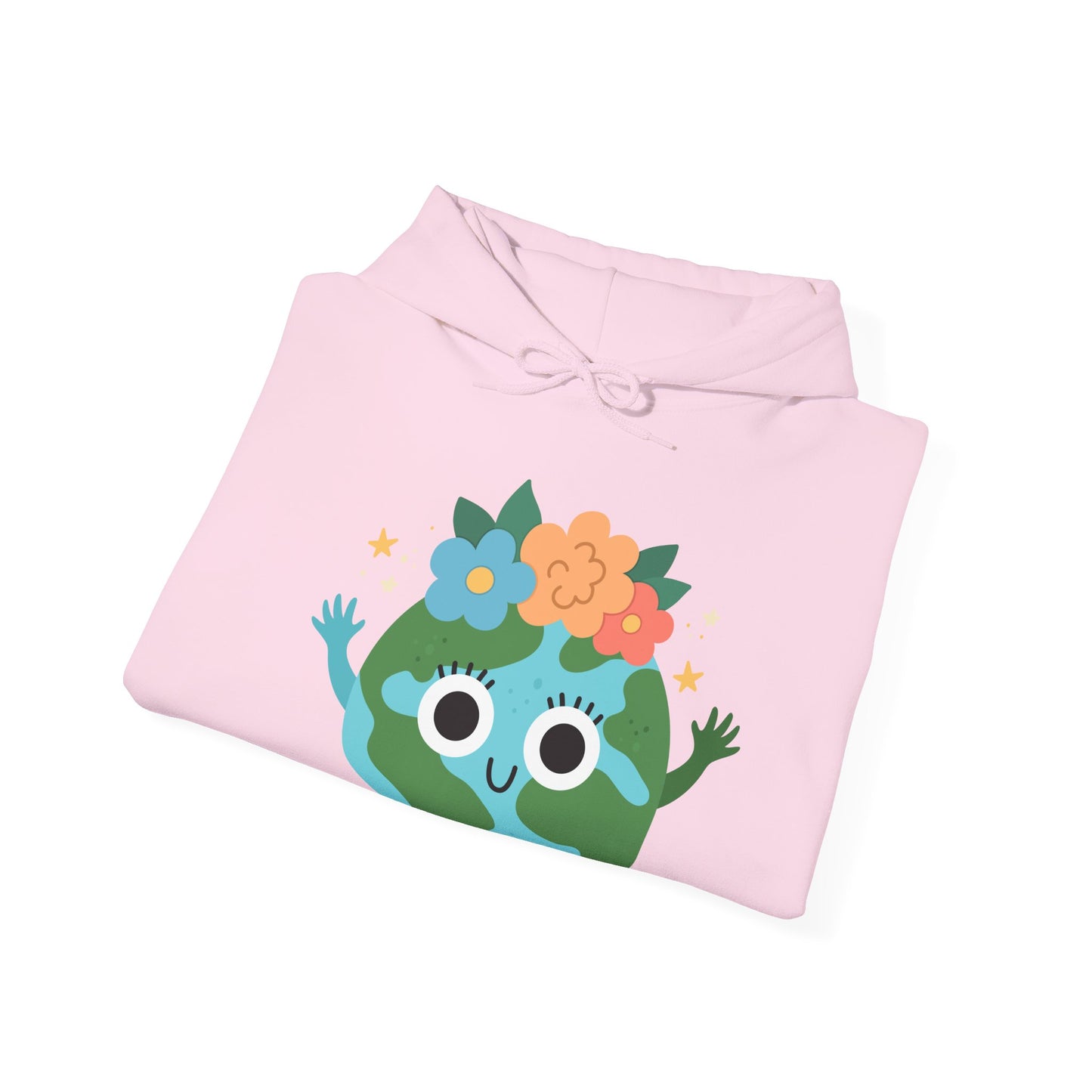 Cute Earth Cartoon Hoodie