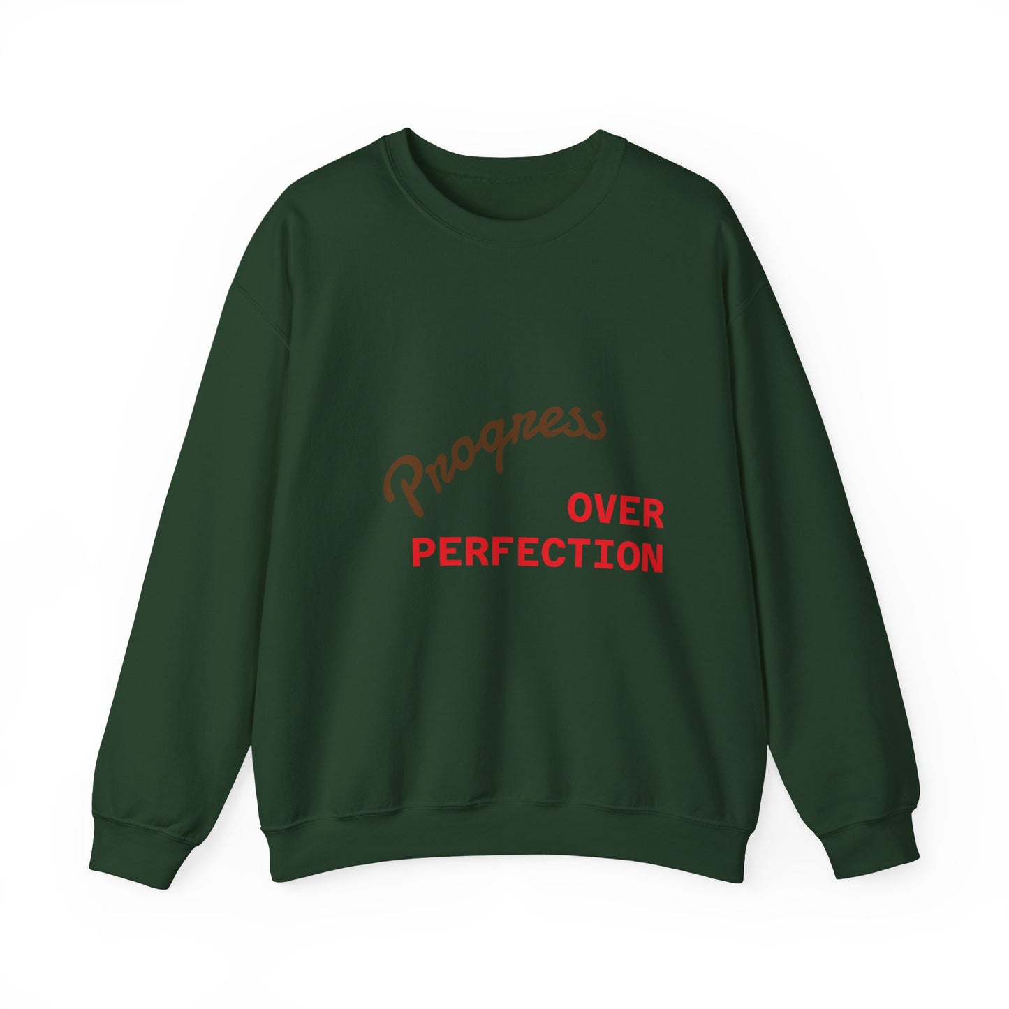 Progress Over Perfection Unisex Crewneck Sweatshirt