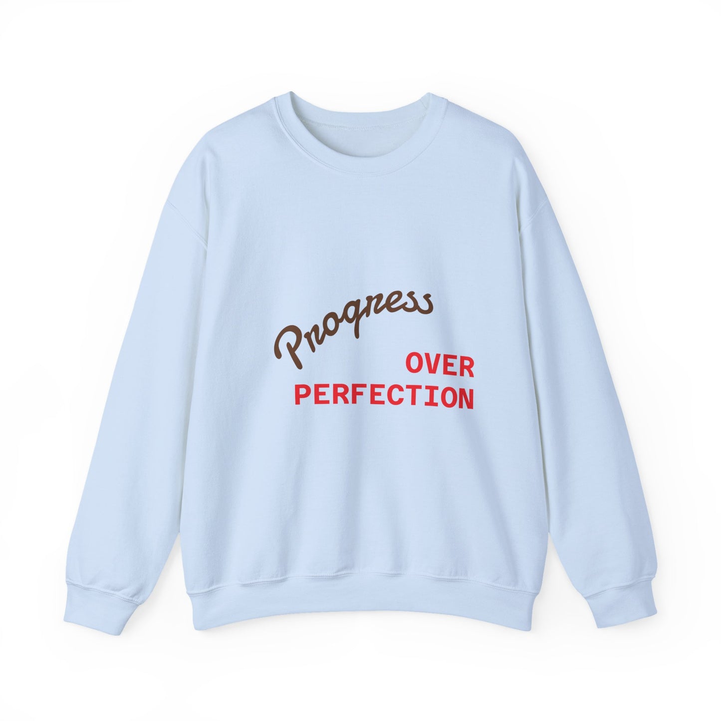 Progress Over Perfection Unisex Crewneck Sweatshirt