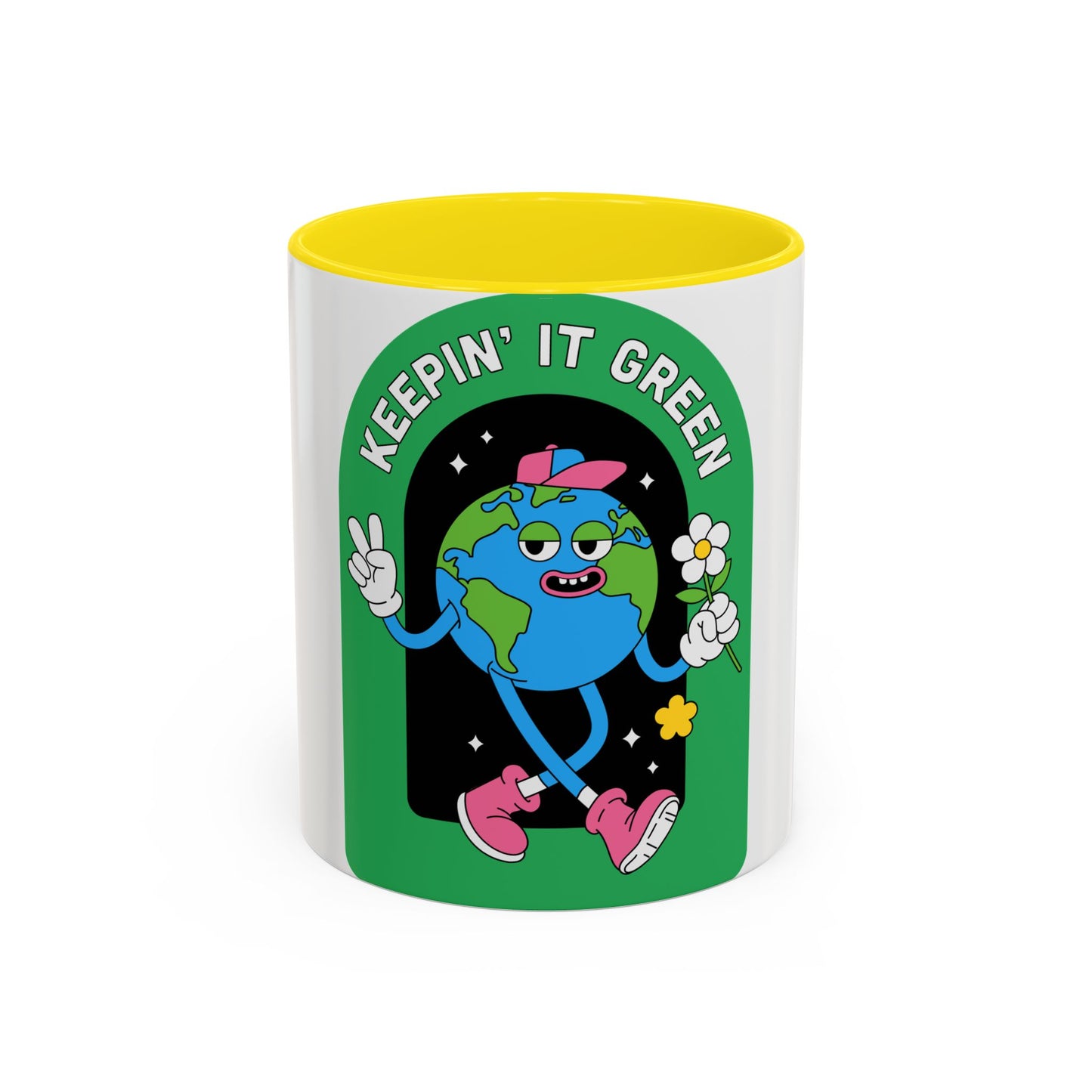 Keeping It Green Accent Coffee Mug