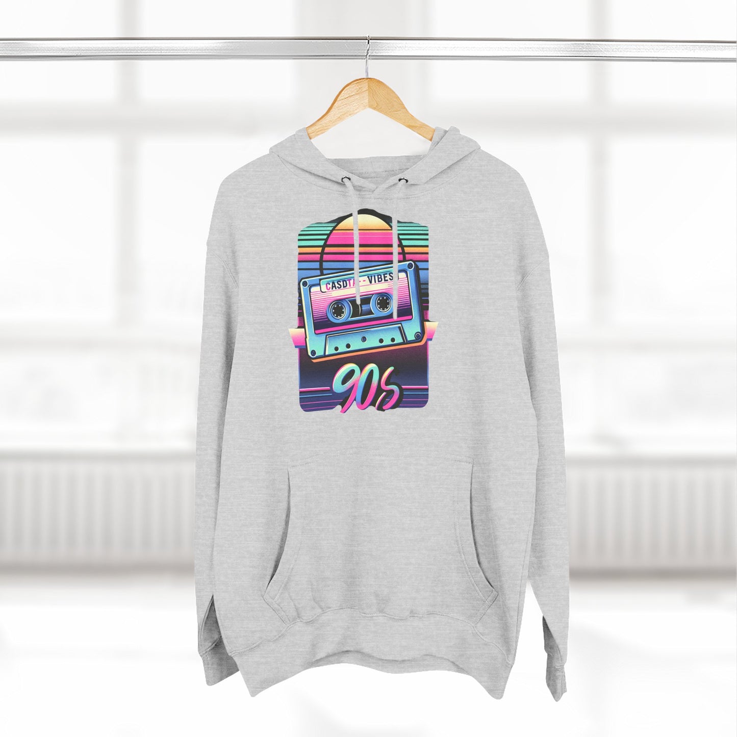 Retro 90s Fleece Hoodie, Vintage 90s Apparel, Cozy Hoodie for Nostalgia Lovers, Perfect Gift for Birthdays, Throwback Hoodie