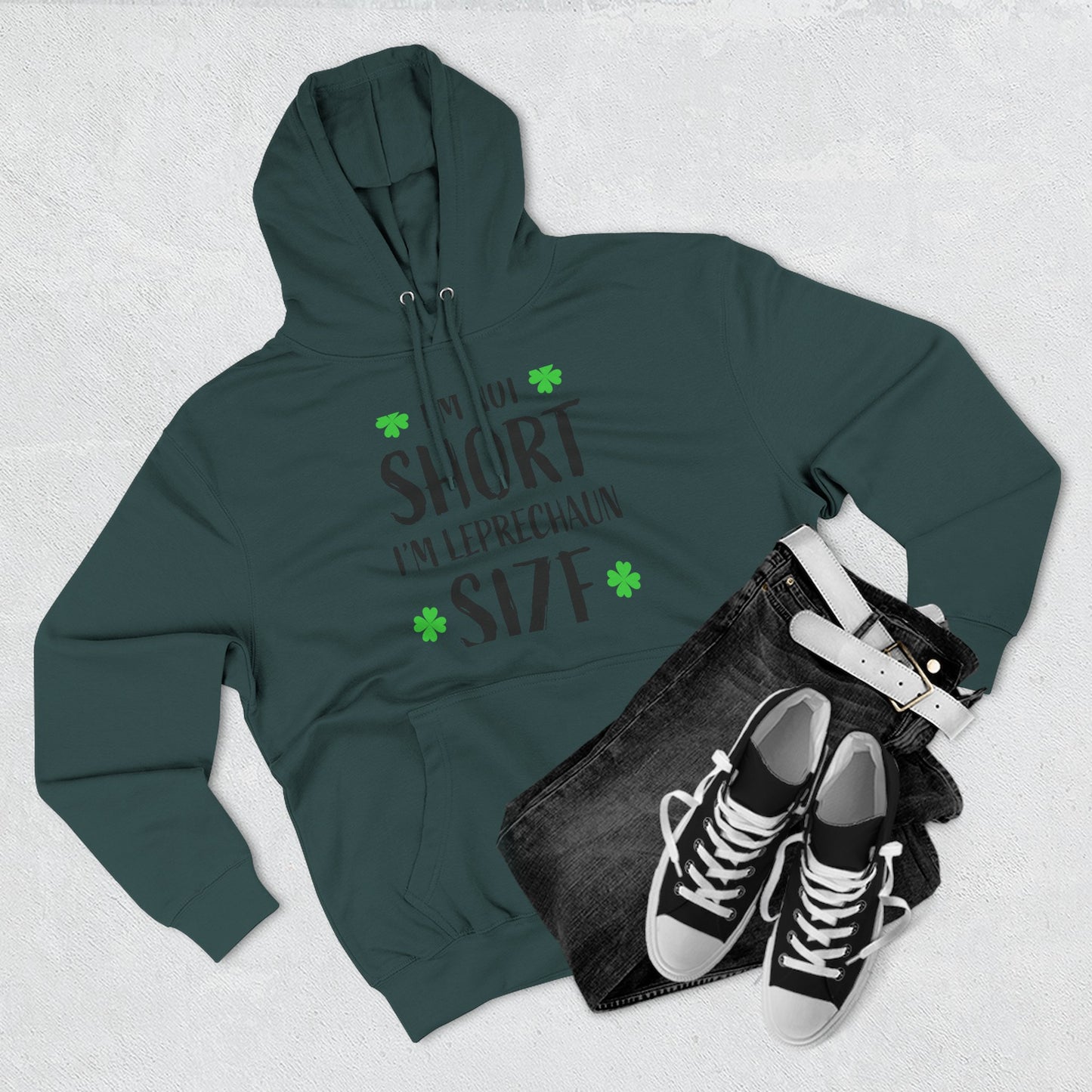 Funny St. Patrick's Day Hoodie, Leprechaun Size