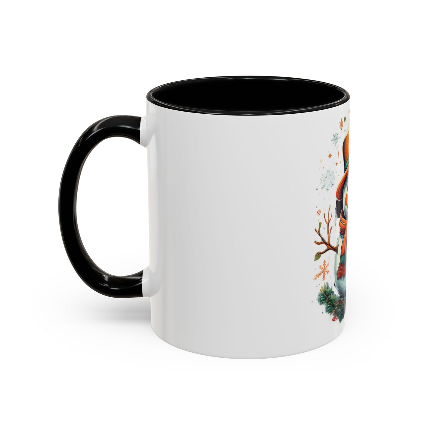 Cozy Snowman Accent Coffee Mug