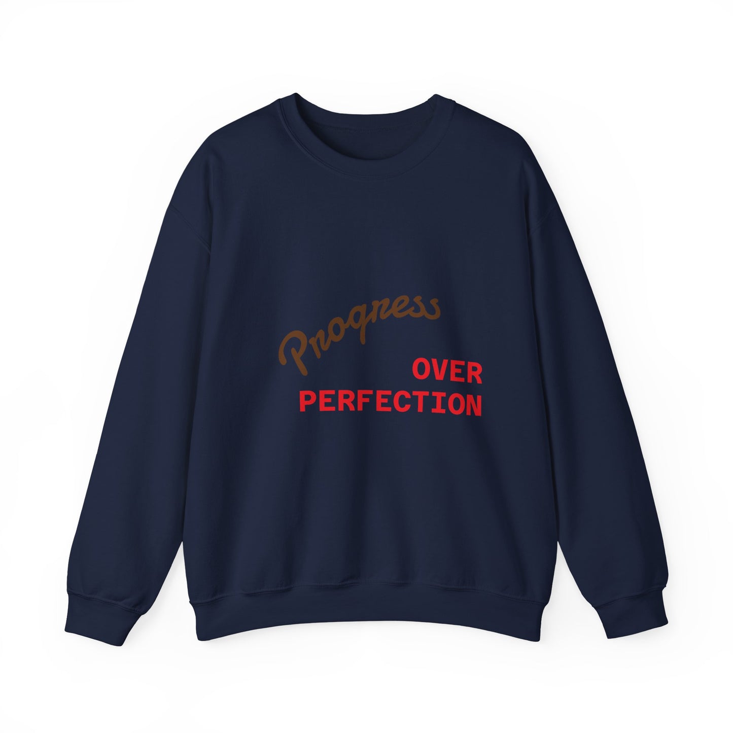 Progress Over Perfection Unisex Crewneck Sweatshirt