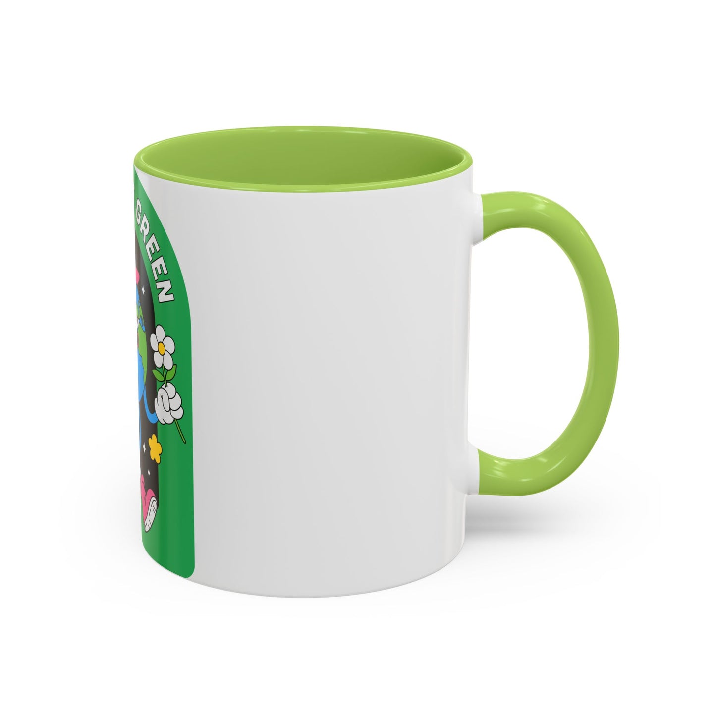 Keeping It Green Accent Coffee Mug