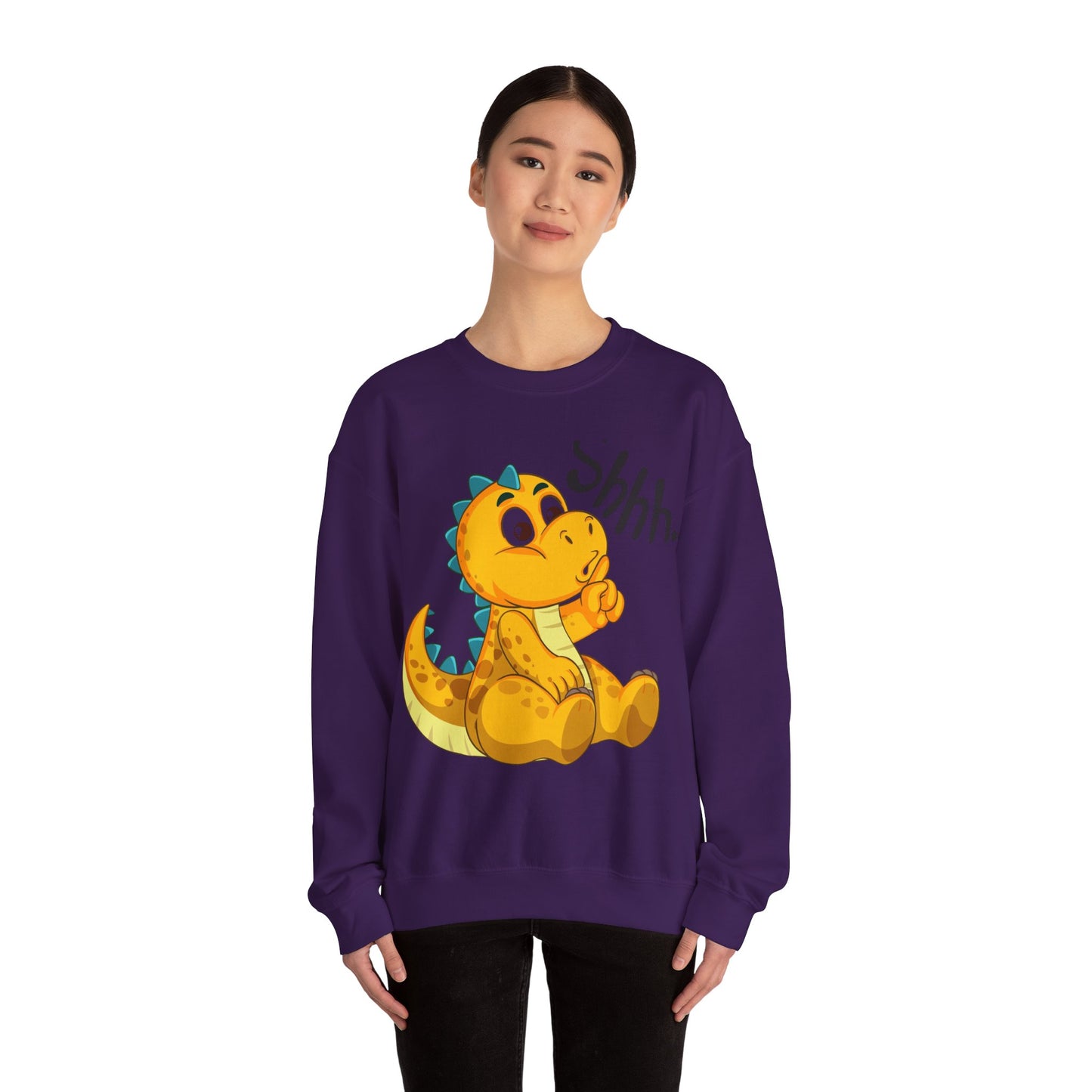 Adorable cartoon Dinosaur Crewneck Sweatshirt