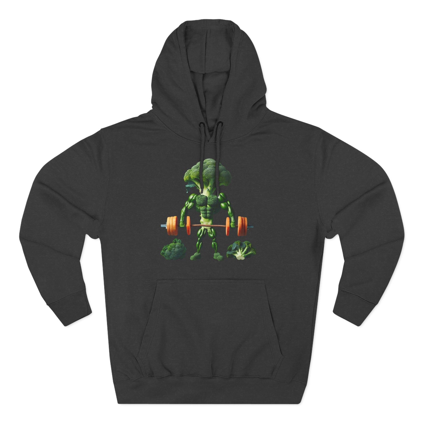 Muscle-Up Fleece Hoodie, Fitness Sweatshirt Motivational Hooded Sweatshirt