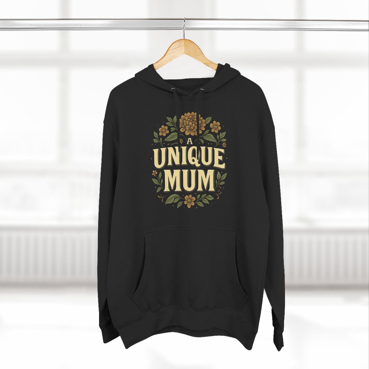 Unique Mum Three-Panel Fleece Hoodie