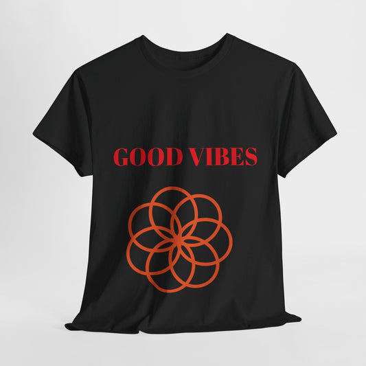 Unisex Heavy Cotton  Good Vibes T Shirt,