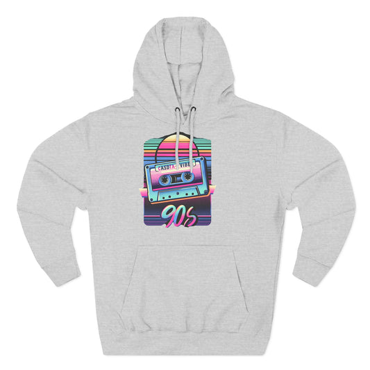 Retro 90s Fleece Hoodie, Vintage 90s Apparel, Cozy Hoodie for Nostalgia Lovers, Perfect Gift for Birthdays, Throwback Hoodie