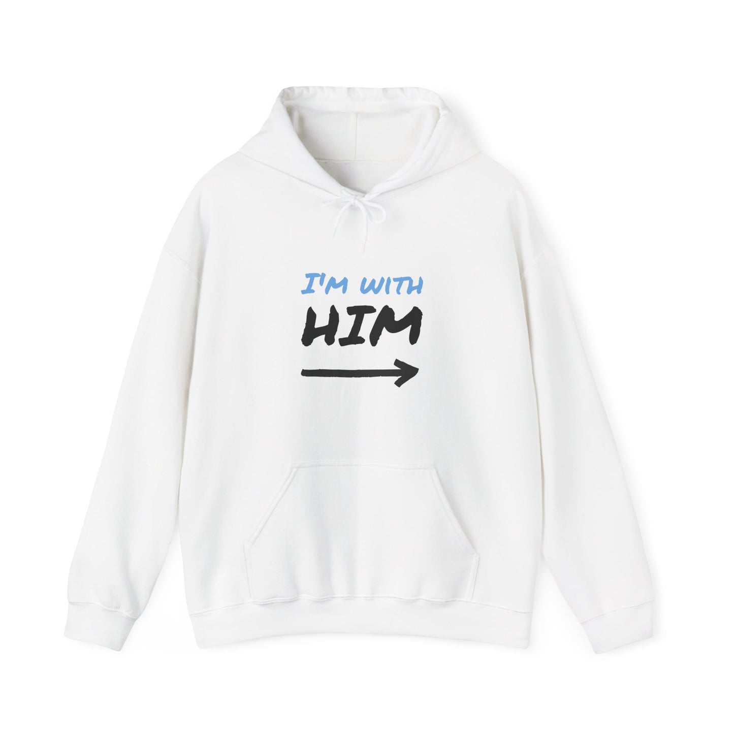 I'm With Him Unisex Heavy Blend Hoodie