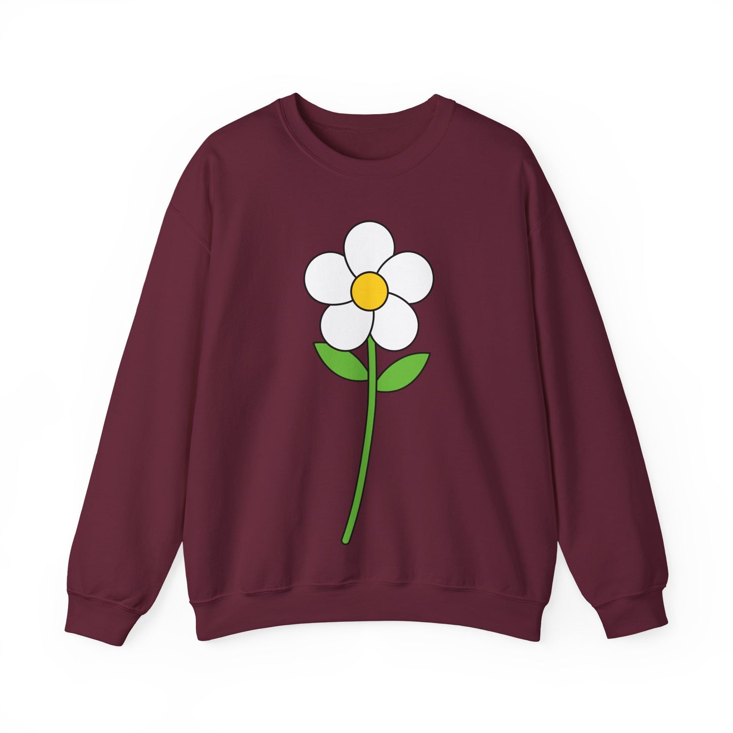 Cozy Floral Design Unisex Crewneck Sweatshirt