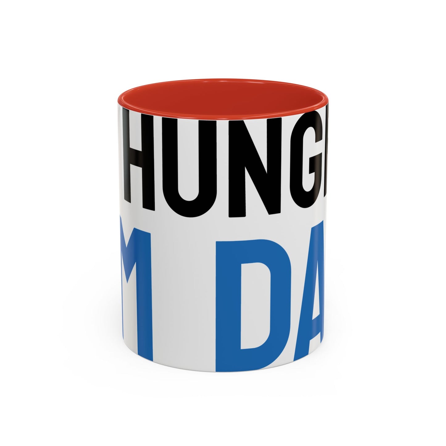 Hungry Dad Accent Coffee Mug | Funny Gift for Father's Day, Dad's Birthday, Coffee Lover, Kitchen Decor, Humorous Mug