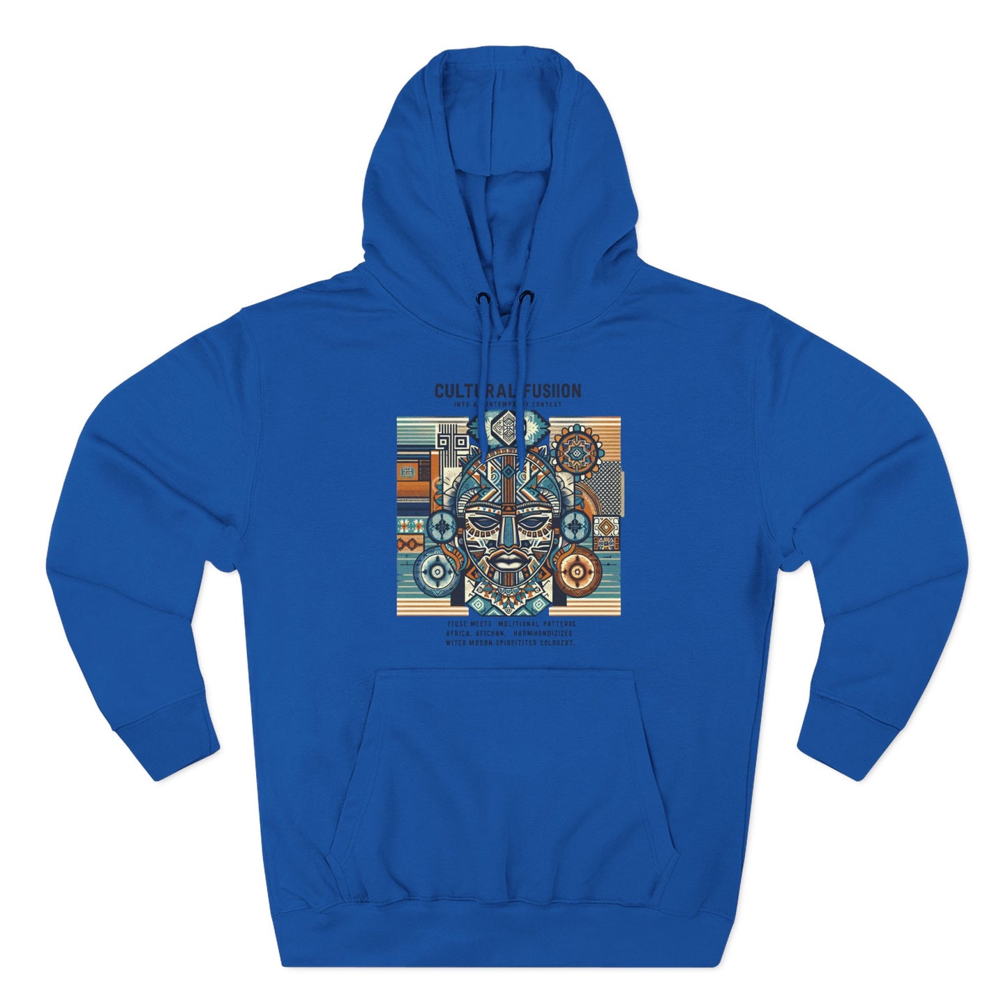 Cultural Fusion Three-Panel Fleece Hoodie