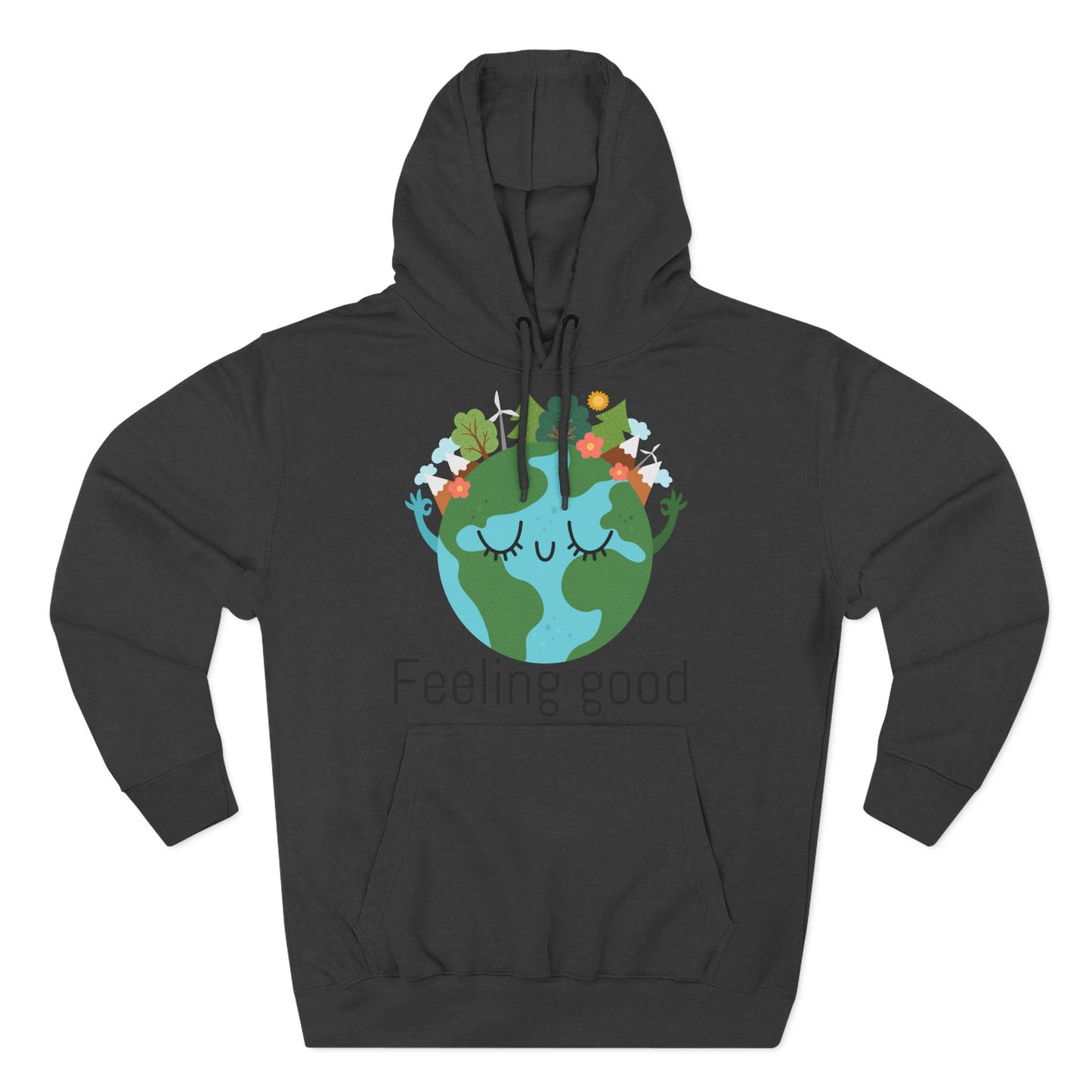 Eco-Friendly Cartoon Fleece Hoodie