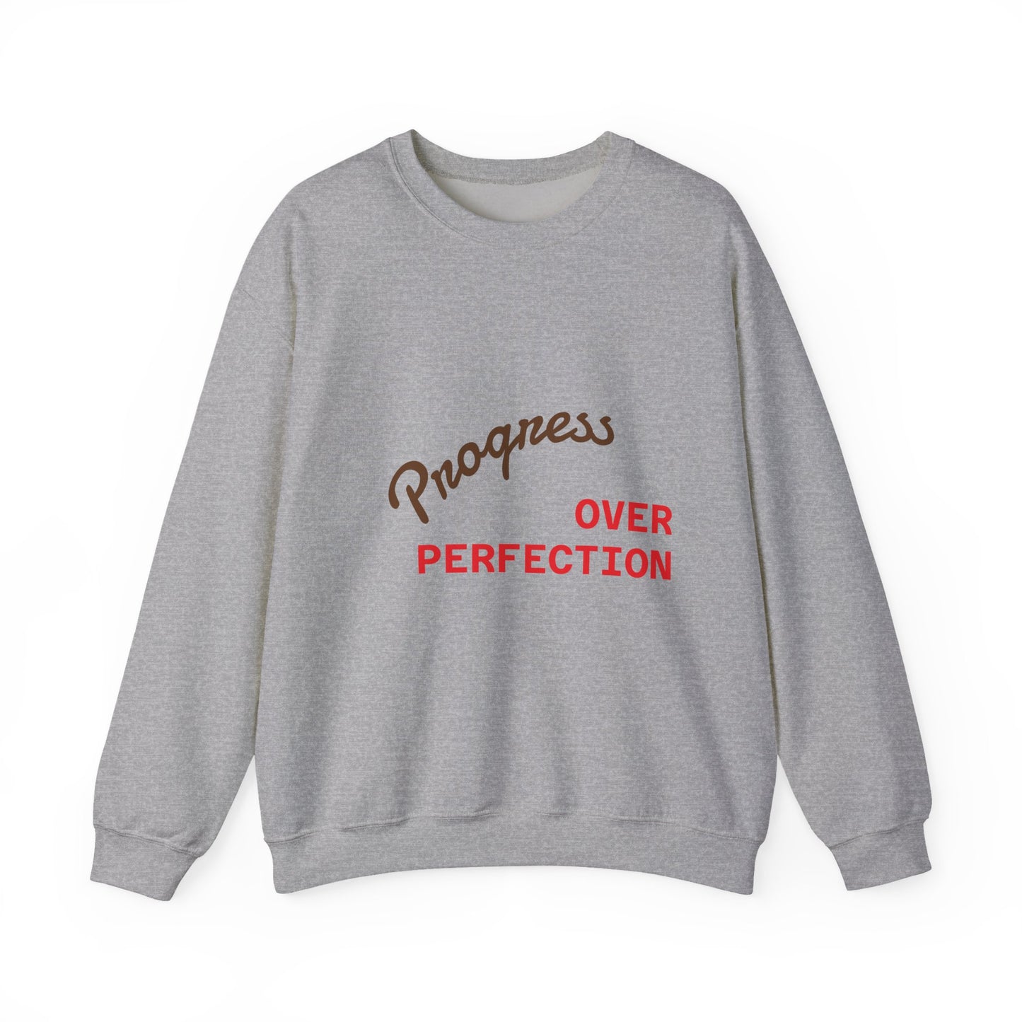 Progress Over Perfection Unisex Crewneck Sweatshirt
