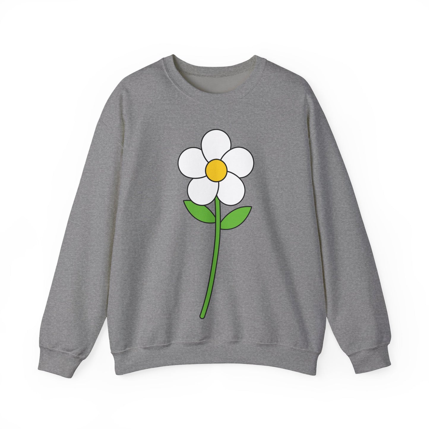 Cozy Floral Design Unisex Crewneck Sweatshirt