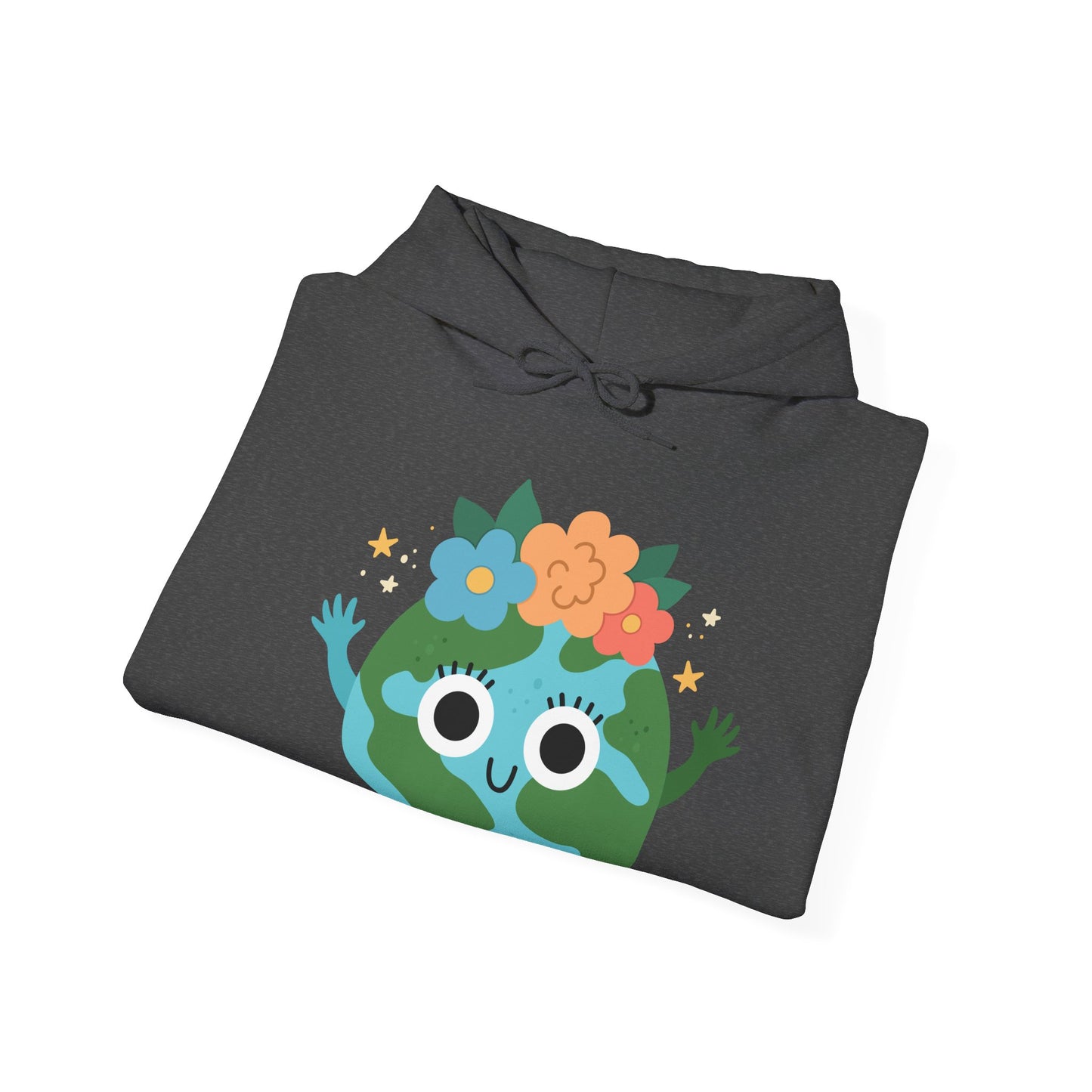 Cute Earth Cartoon Hoodie