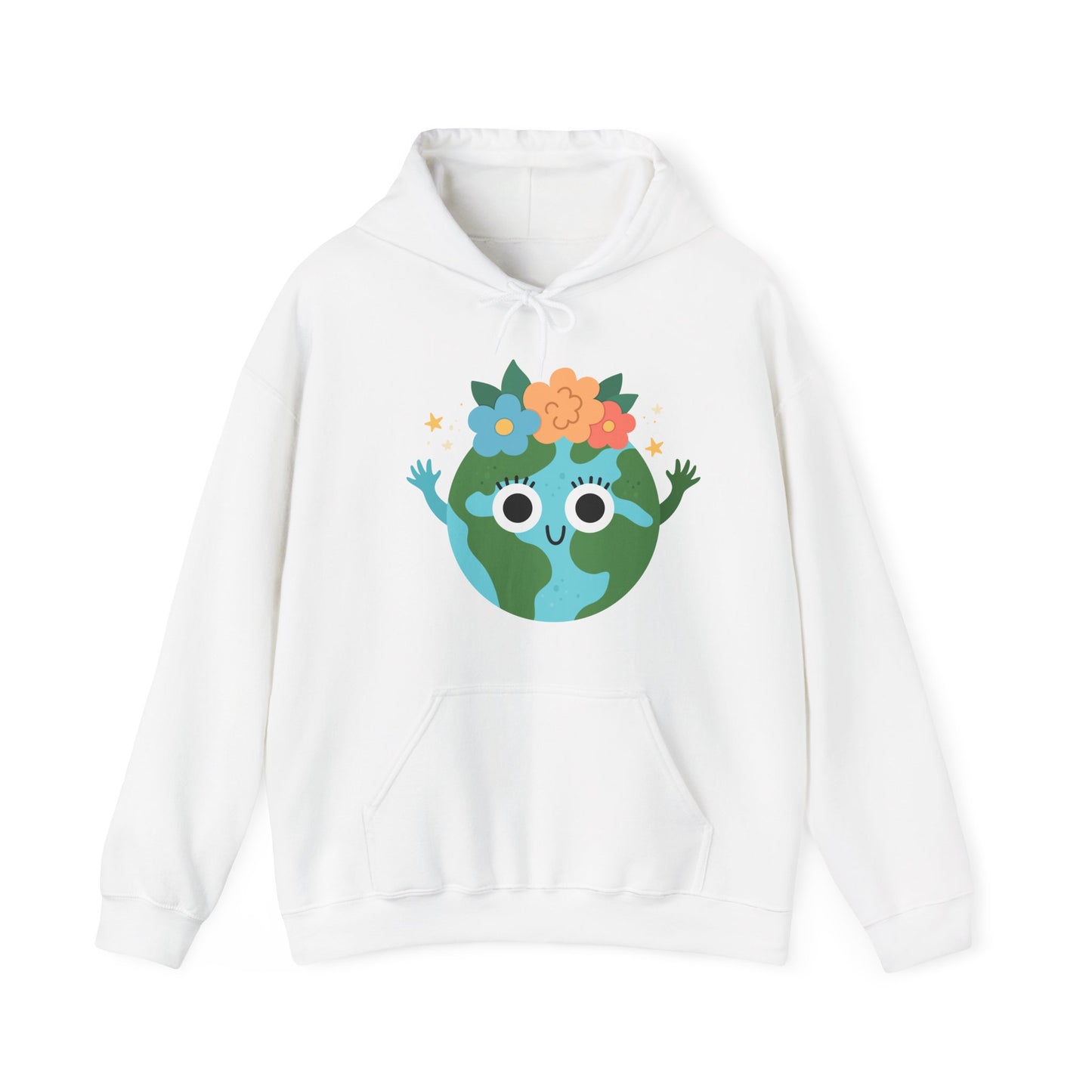 Cute Earth Cartoon Hoodie