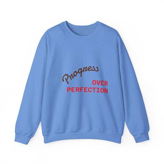 Progress Over Perfection Unisex Crewneck Sweatshirt