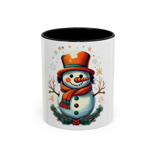 Cozy Snowman Accent Coffee Mug