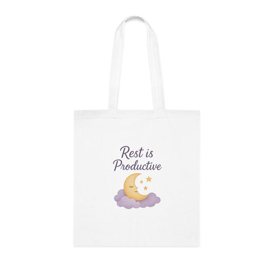 Rest is Productive Cotton Tote
