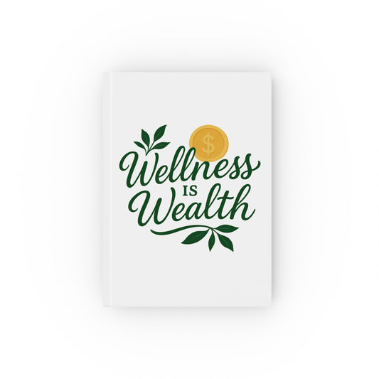 Wellness is Wealth Journal, Motivational Notebook