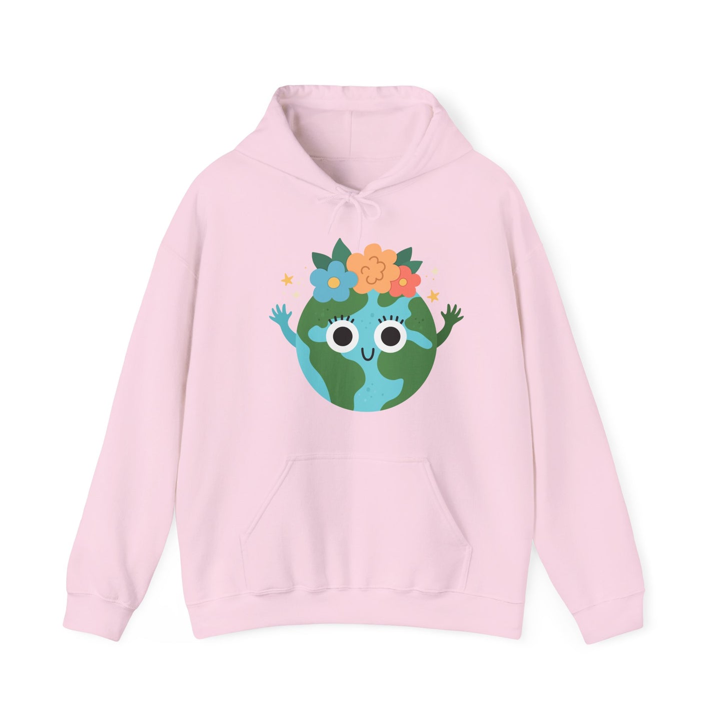 Cute Earth Cartoon Hoodie
