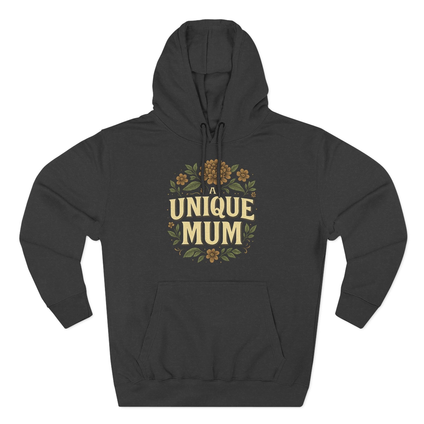 Unique Mum Three-Panel Fleece Hoodie