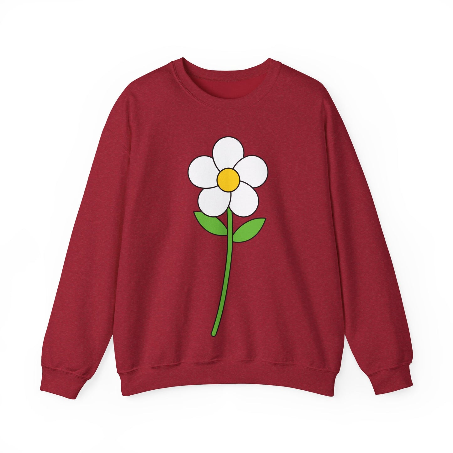Cozy Floral Design Unisex Crewneck Sweatshirt
