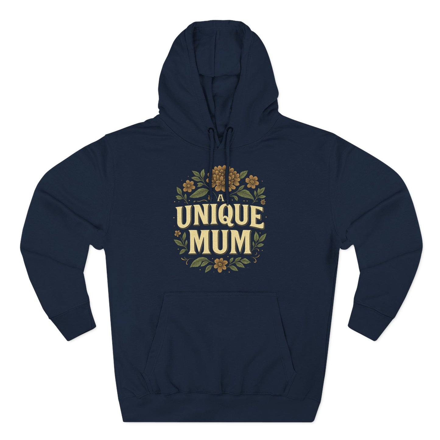 Unique Mum Three-Panel Fleece Hoodie