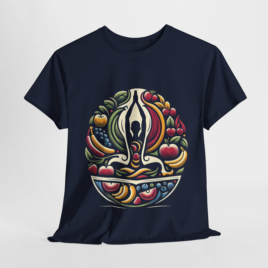 Meditative Fruit Design T-Shirt