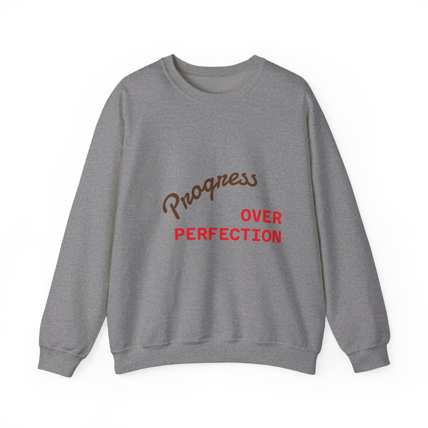 Progress Over Perfection Unisex Crewneck Sweatshirt