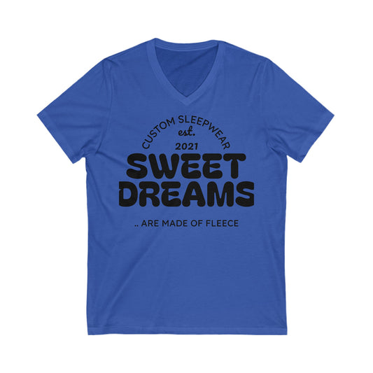 Sweet Dream Unisex Jersey Short Sleeve V-Neck T-Shirt