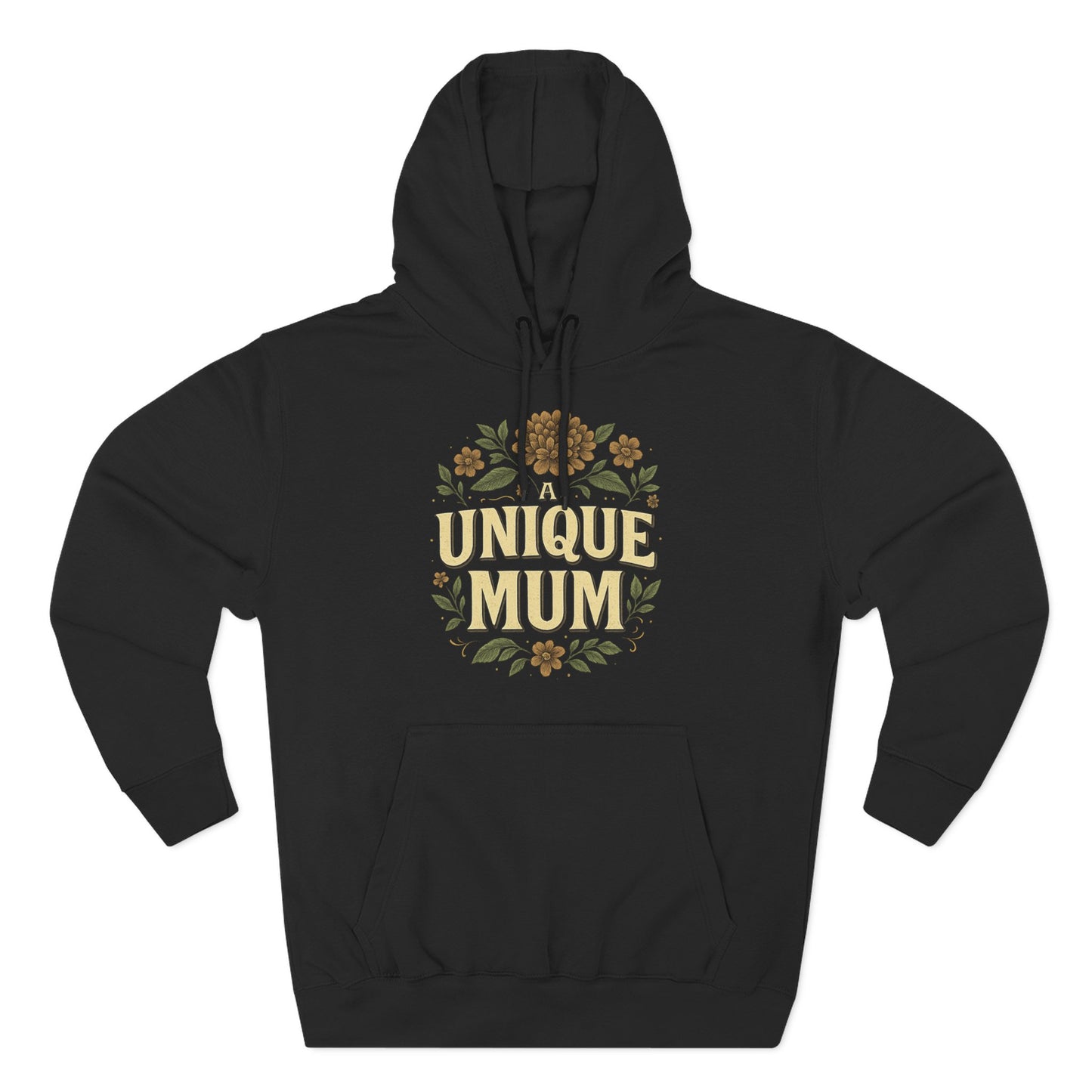 Unique Mum Three-Panel Fleece Hoodie