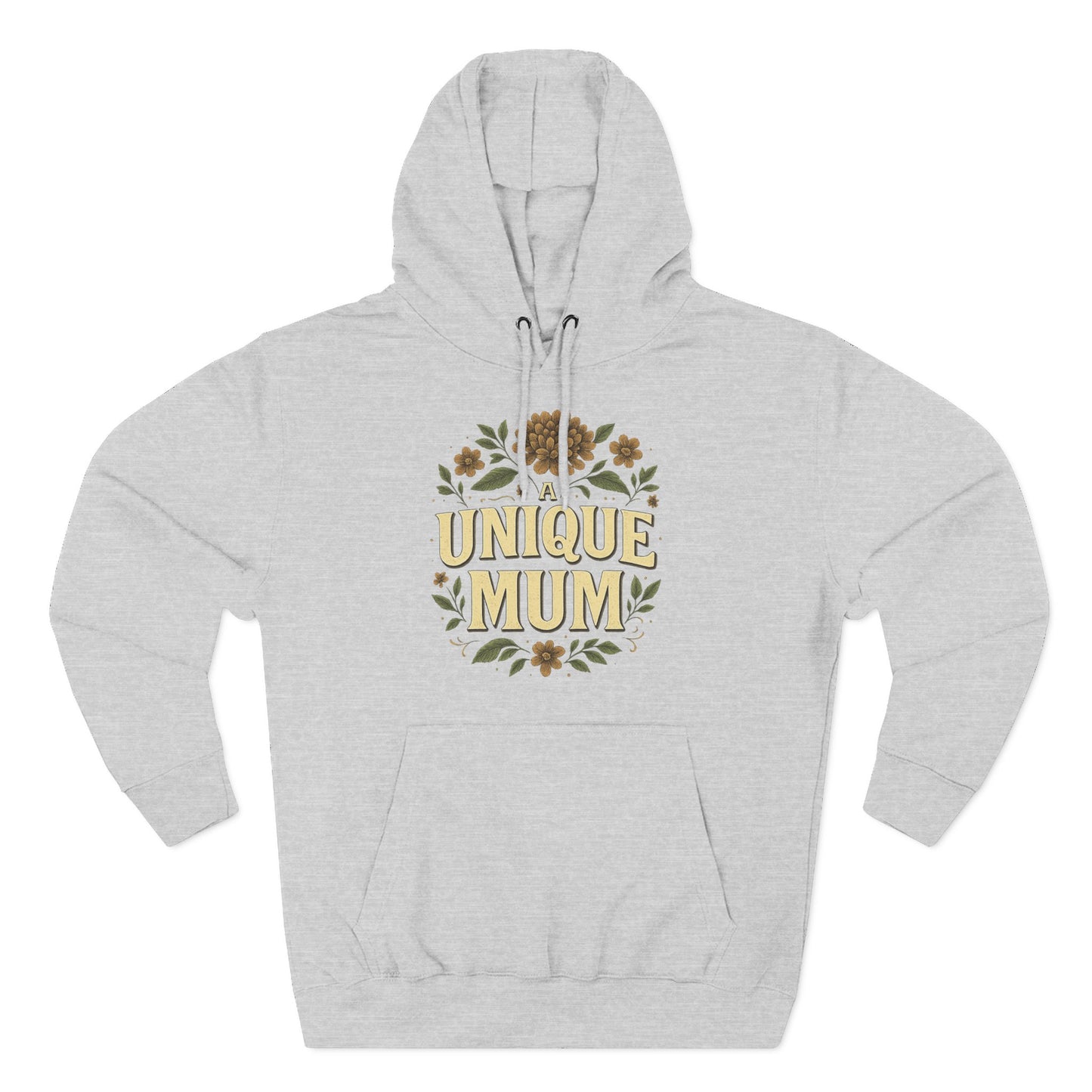 Unique Mum Three-Panel Fleece Hoodie