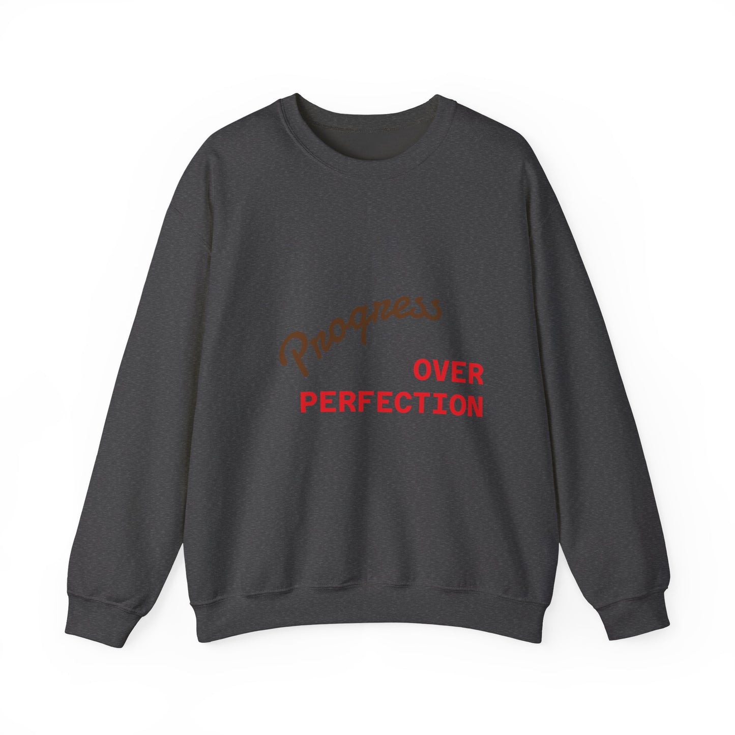 Progress Over Perfection Unisex Crewneck Sweatshirt
